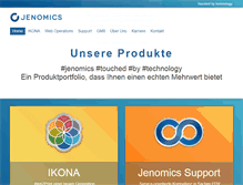 Tablet Screenshot of jenomics.de